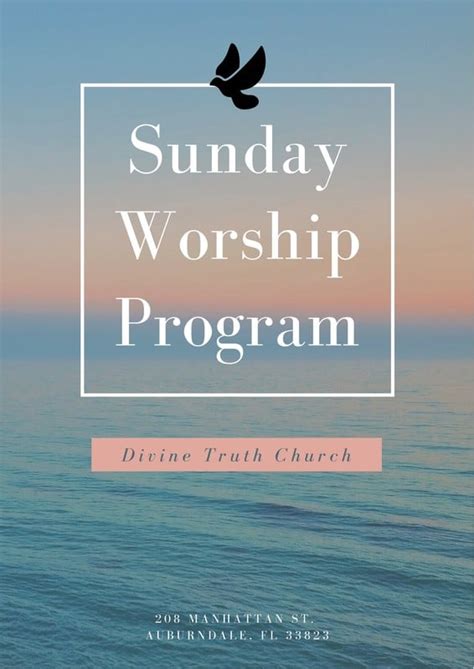 Free, printable, customizable church program templates .